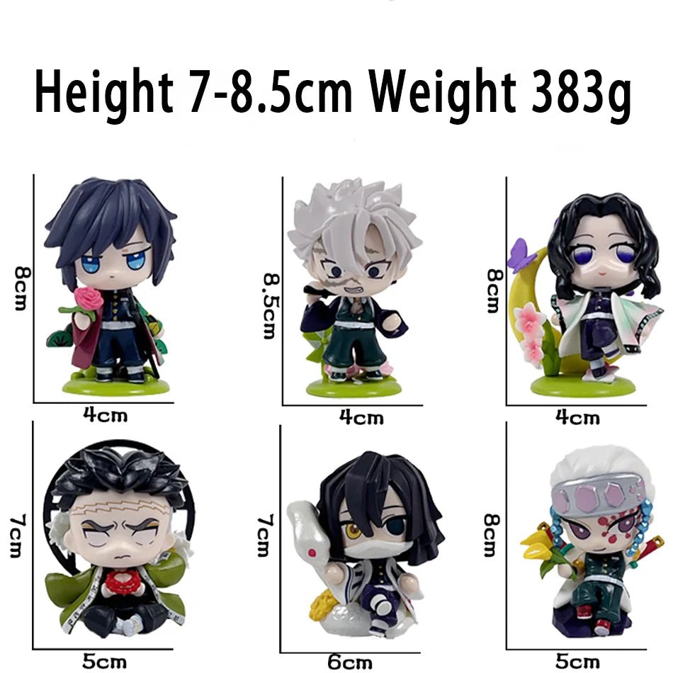 10CM Anime Demon Slayer Blind Box Figure Tanjiro Kamado Nezuko Cartoon PVC Model Desktop - Maxwell shop