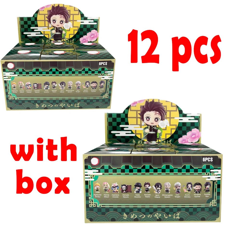 10CM Anime Demon Slayer Blind Box Figure Tanjiro Kamado Nezuko Cartoon PVC Model Desktop - Maxwell shop