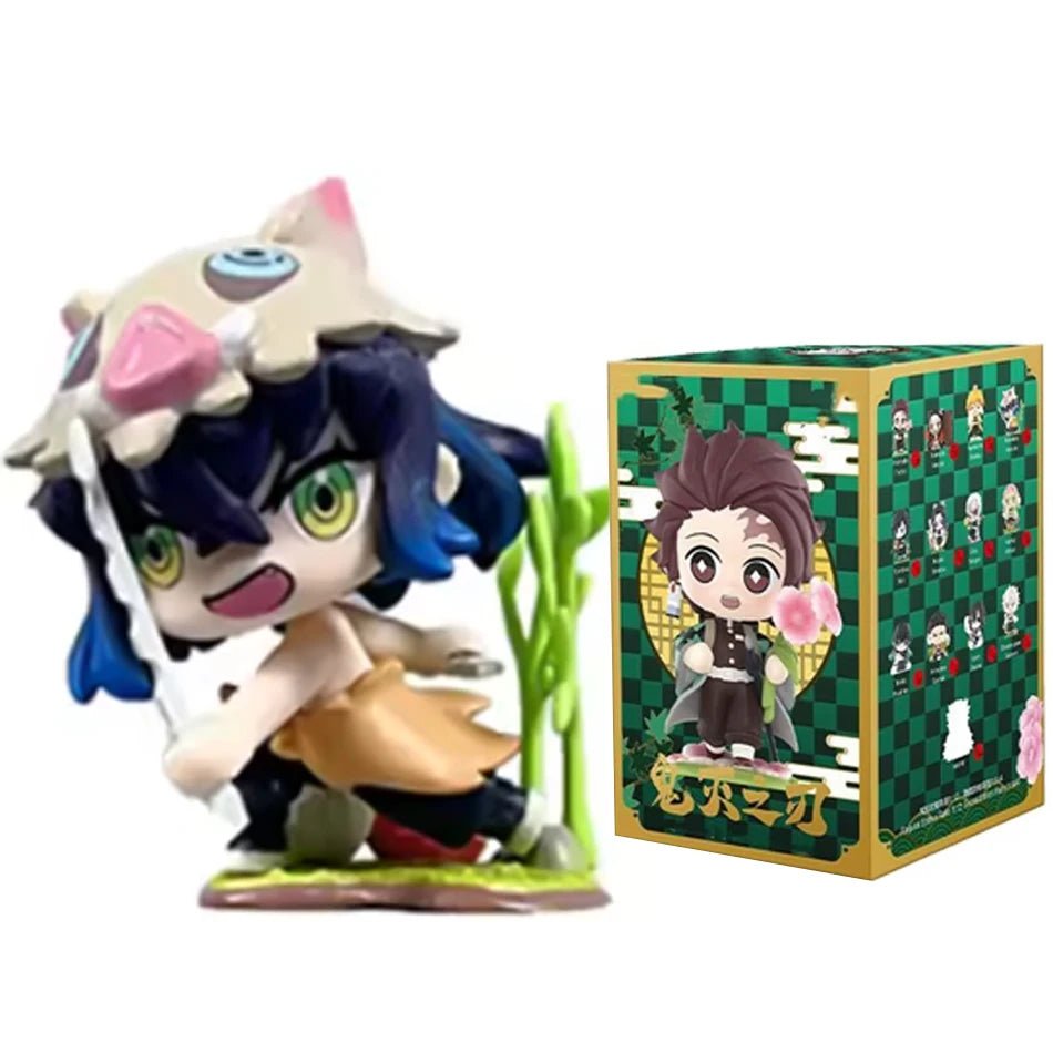 10CM Anime Demon Slayer Blind Box Figure Tanjiro Kamado Nezuko Cartoon PVC Model Desktop - Maxwell shop