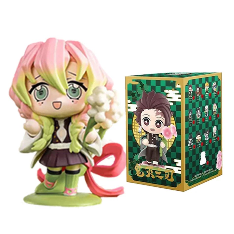 10CM Anime Demon Slayer Blind Box Figure Tanjiro Kamado Nezuko Cartoon PVC Model Desktop - Maxwell shop