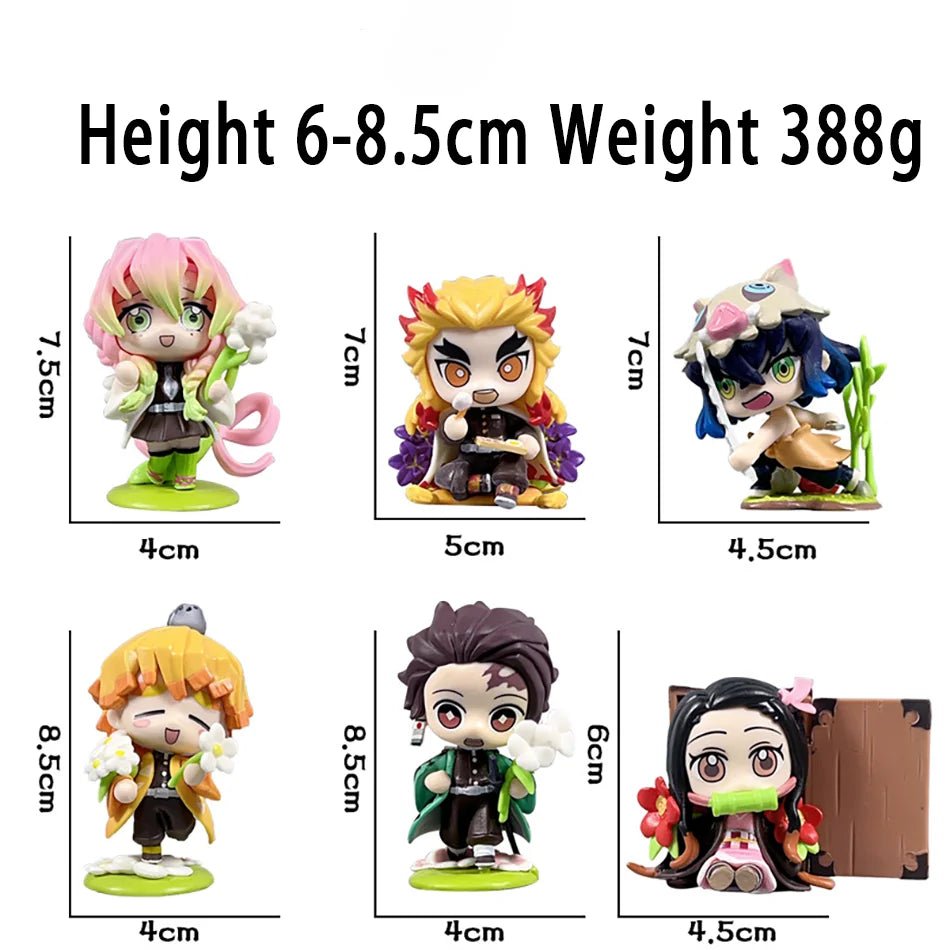 10CM Anime Demon Slayer Blind Box Figure Tanjiro Kamado Nezuko Cartoon PVC Model Desktop - Maxwell shop