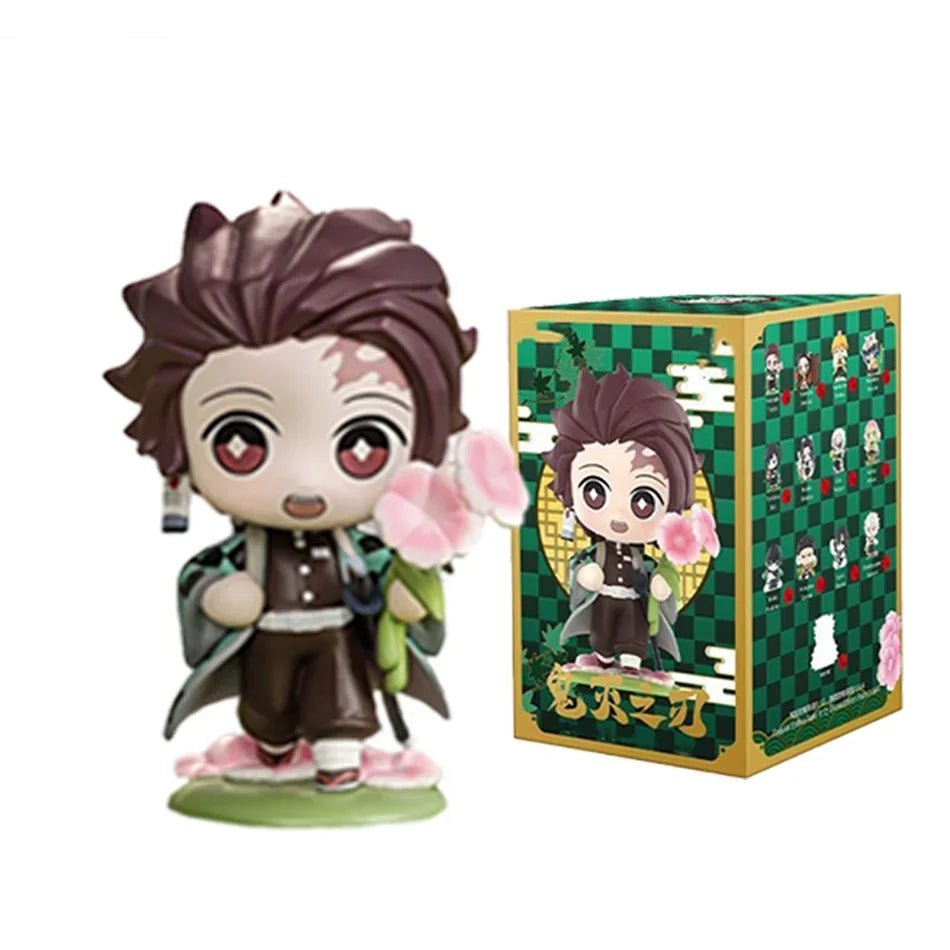 10CM Anime Demon Slayer Blind Box Figure Tanjiro Kamado Nezuko Cartoon PVC Model Desktop - Maxwell shop