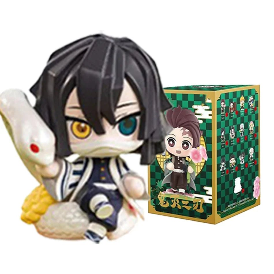 10CM Anime Demon Slayer Blind Box Figure Tanjiro Kamado Nezuko Cartoon PVC Model Desktop - Maxwell shop
