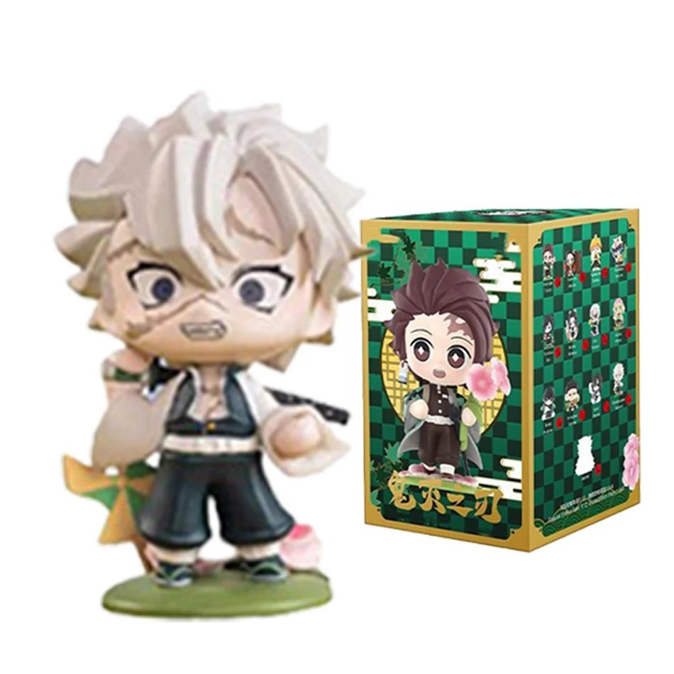 10CM Anime Demon Slayer Blind Box Figure Tanjiro Kamado Nezuko Cartoon PVC Model Desktop - Maxwell shop