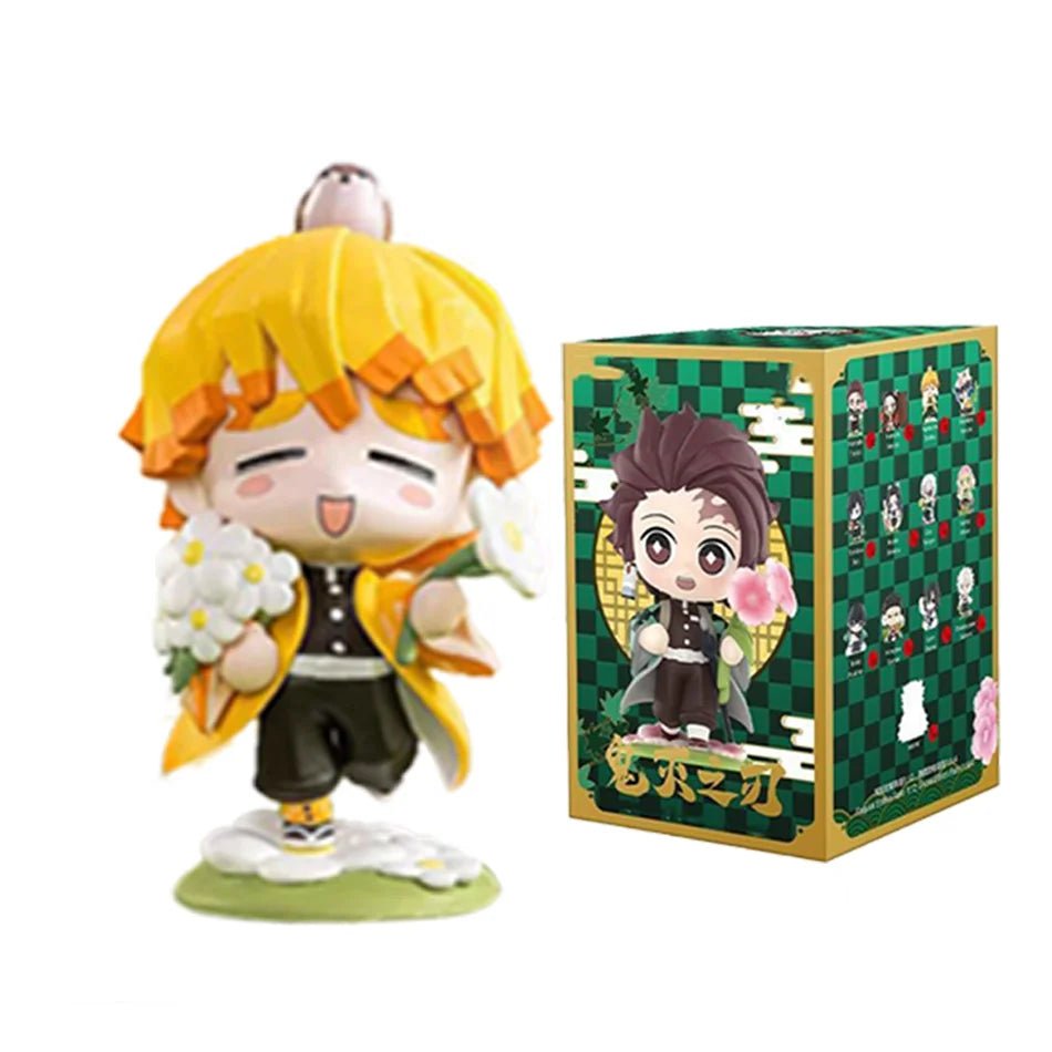 10CM Anime Demon Slayer Blind Box Figure Tanjiro Kamado Nezuko Cartoon PVC Model Desktop - Maxwell shop