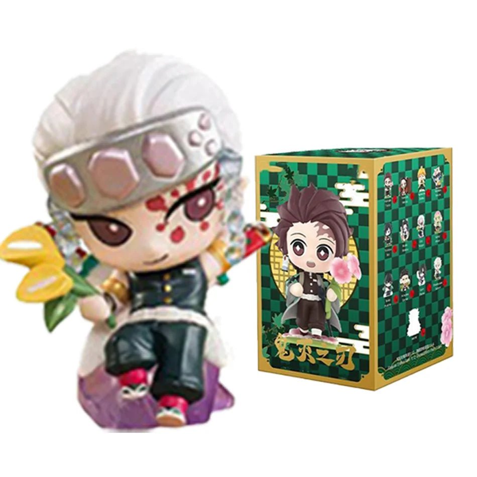 10CM Anime Demon Slayer Blind Box Figure Tanjiro Kamado Nezuko Cartoon PVC Model Desktop - Maxwell shop