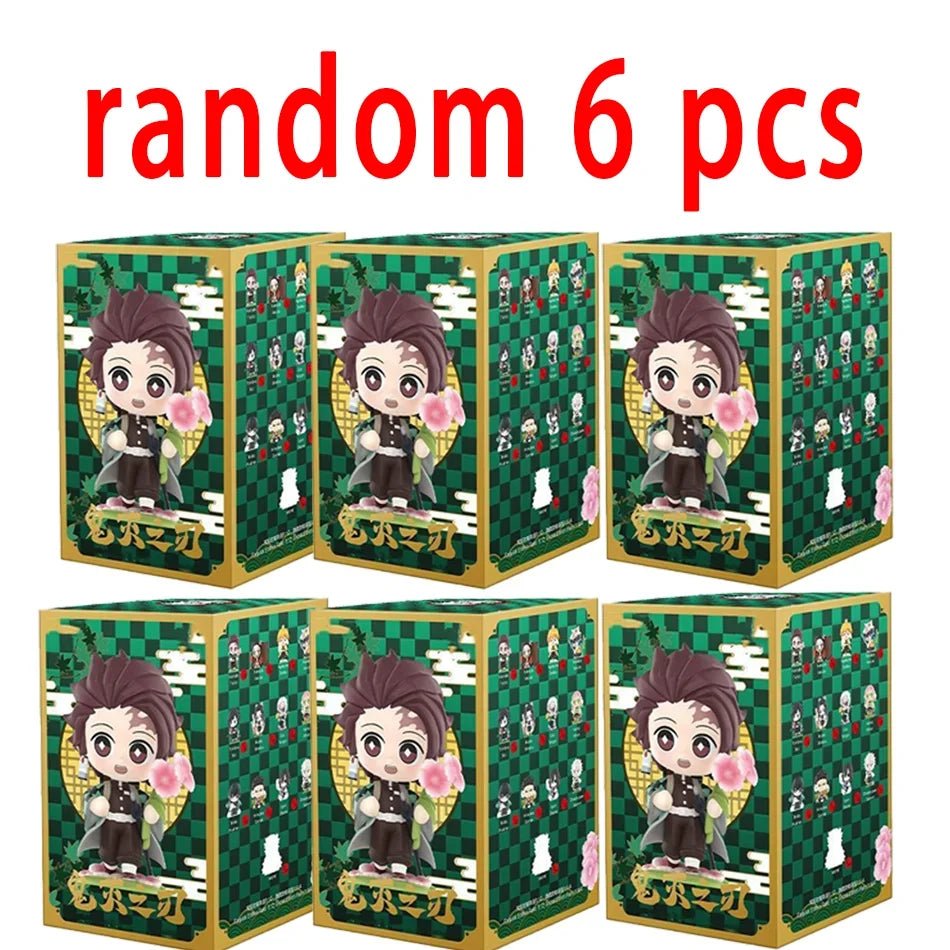 10CM Anime Demon Slayer Blind Box Figure Tanjiro Kamado Nezuko Cartoon PVC Model Desktop - Maxwell shop