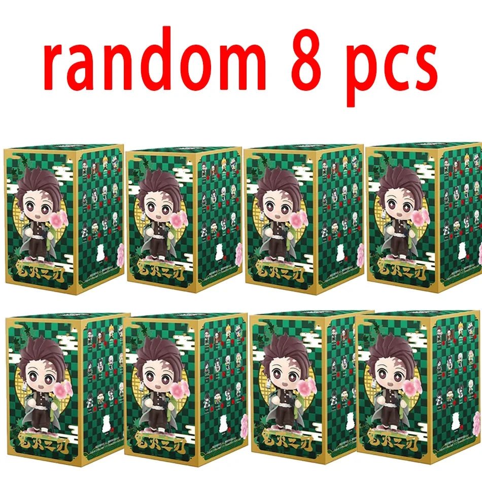 10CM Anime Demon Slayer Blind Box Figure Tanjiro Kamado Nezuko Cartoon PVC Model Desktop - Maxwell shop