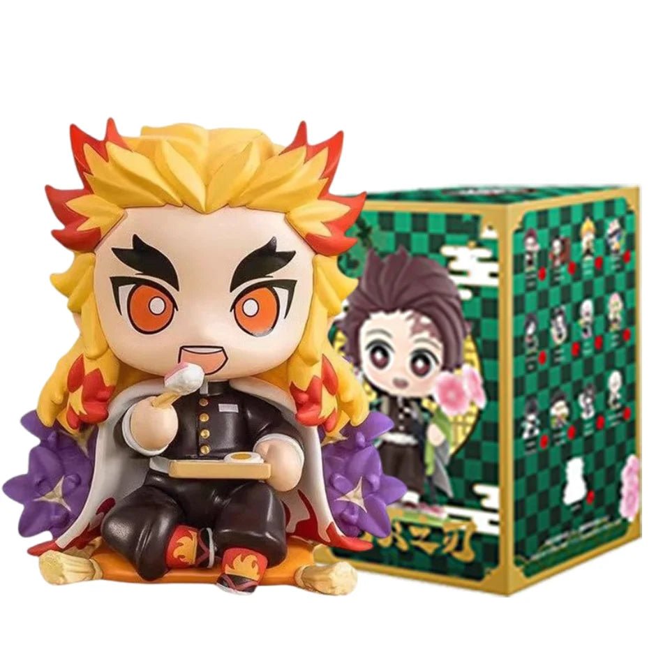 10CM Anime Demon Slayer Blind Box Figure Tanjiro Kamado Nezuko Cartoon PVC Model Desktop - Maxwell shop