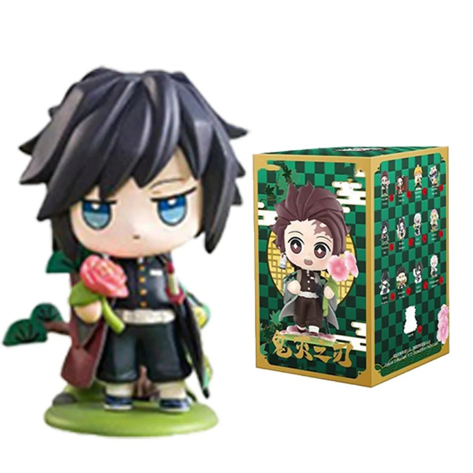 10CM Anime Demon Slayer Blind Box Figure Tanjiro Kamado Nezuko Cartoon PVC Model Desktop - Maxwell shop