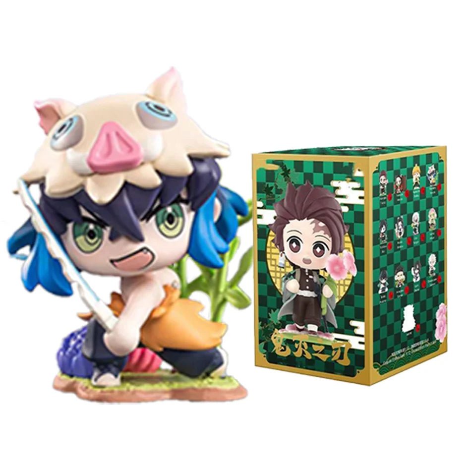 10CM Anime Demon Slayer Blind Box Figure Tanjiro Kamado Nezuko Cartoon PVC Model Desktop - Maxwell shop