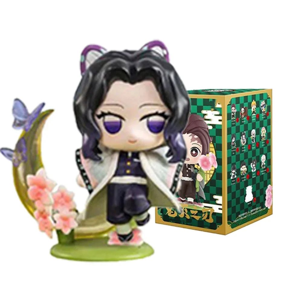10CM Anime Demon Slayer Blind Box Figure Tanjiro Kamado Nezuko Cartoon PVC Model Desktop - Maxwell shop