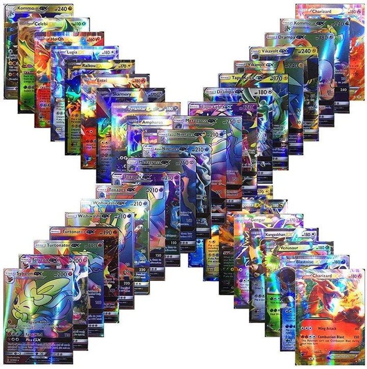 20Pcs Pokemon Cards GX Tag Team Vmax EX Mega Shining English - Maxwell shop