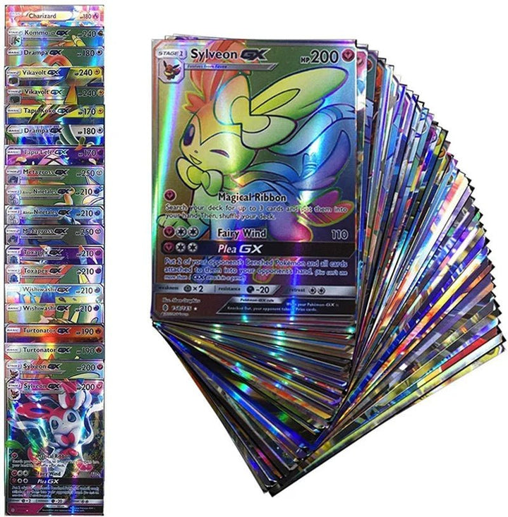 20Pcs Pokemon Cards GX Tag Team Vmax EX Mega Shining English - Maxwell shop