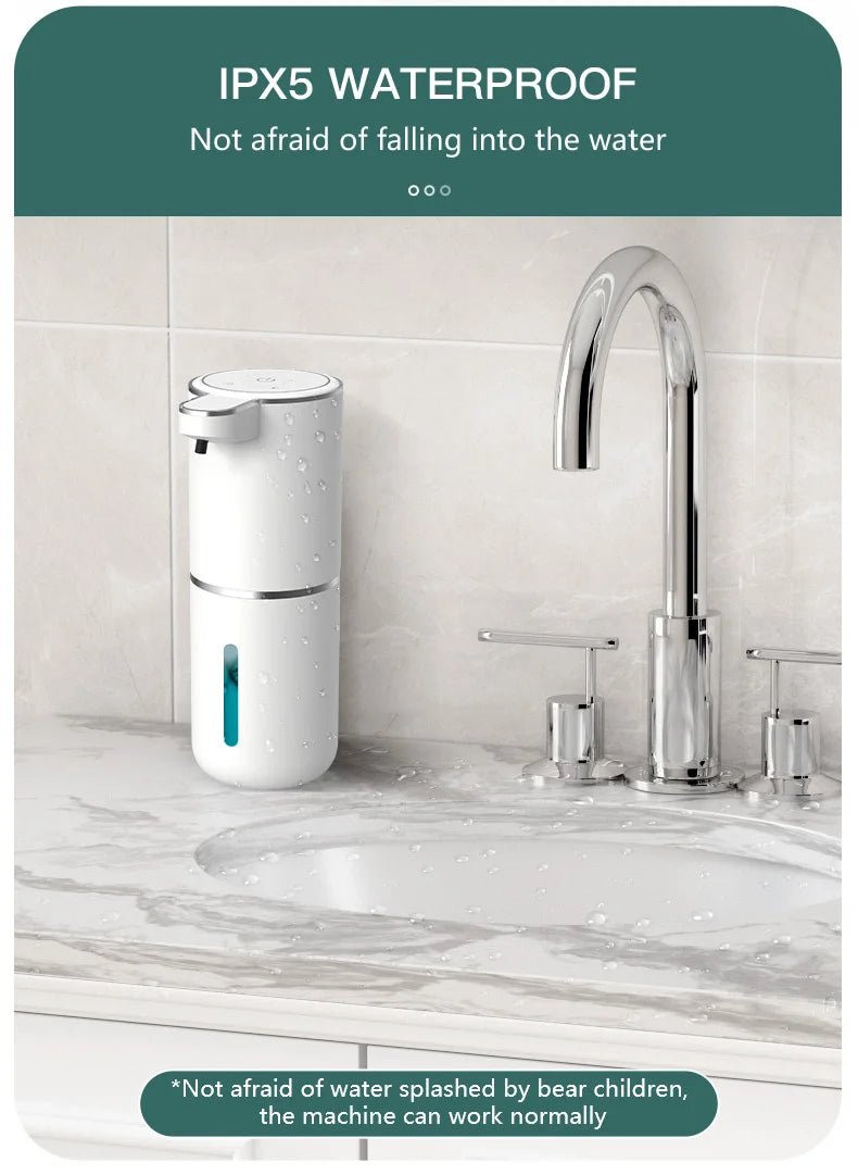 380ML Capacity Tabletop Or Wall-Mounted 4-Levels Adjustable Automatic Sensor Soap Dispenser - Maxwell shop