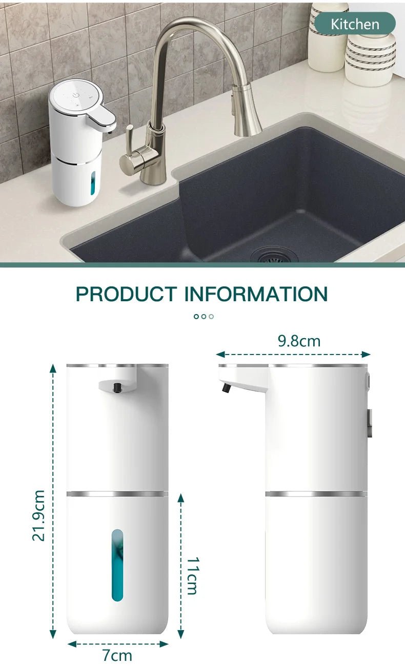 380ML Capacity Tabletop Or Wall-Mounted 4-Levels Adjustable Automatic Sensor Soap Dispenser - Maxwell shop