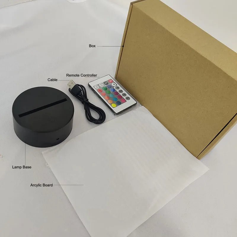 3D Anime Lamp Bleach Led Night Light Bedroom Decoration Bedside Lamp Gift - Maxwell shop