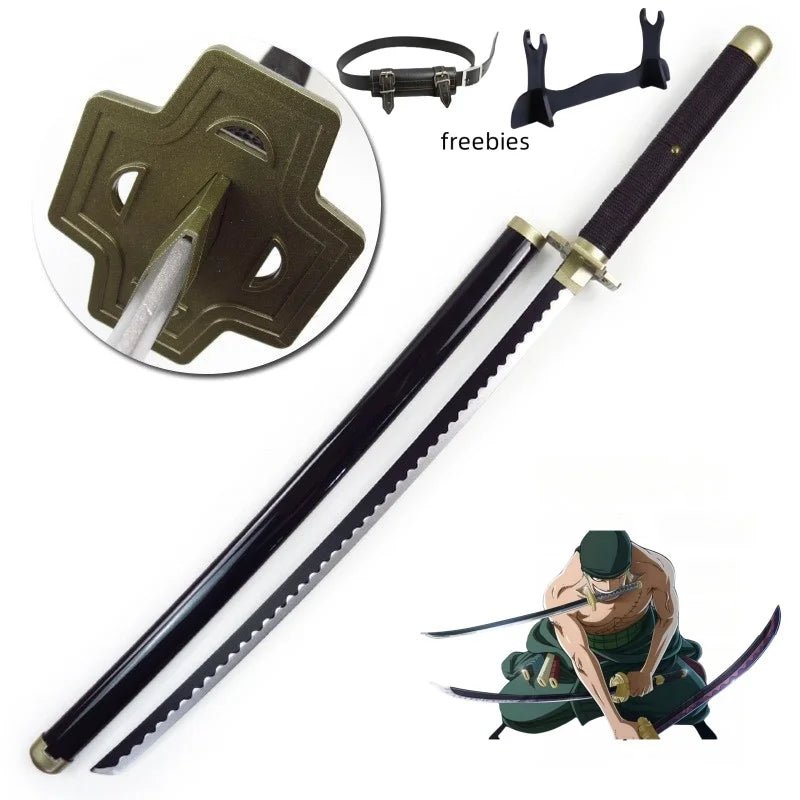 40inch Roronoa Zoro Katana word Anime One Piece Cosplay Real Size Japanese Katana - Maxwell shop