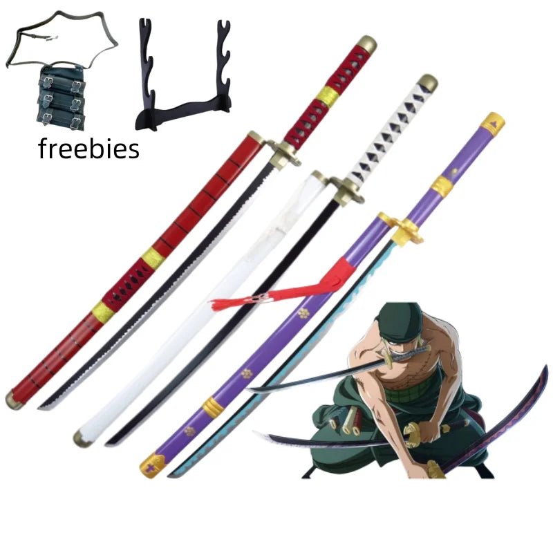 40inch Roronoa Zoro Katana word Anime One Piece Cosplay Real Size Japanese Katana - Maxwell shop