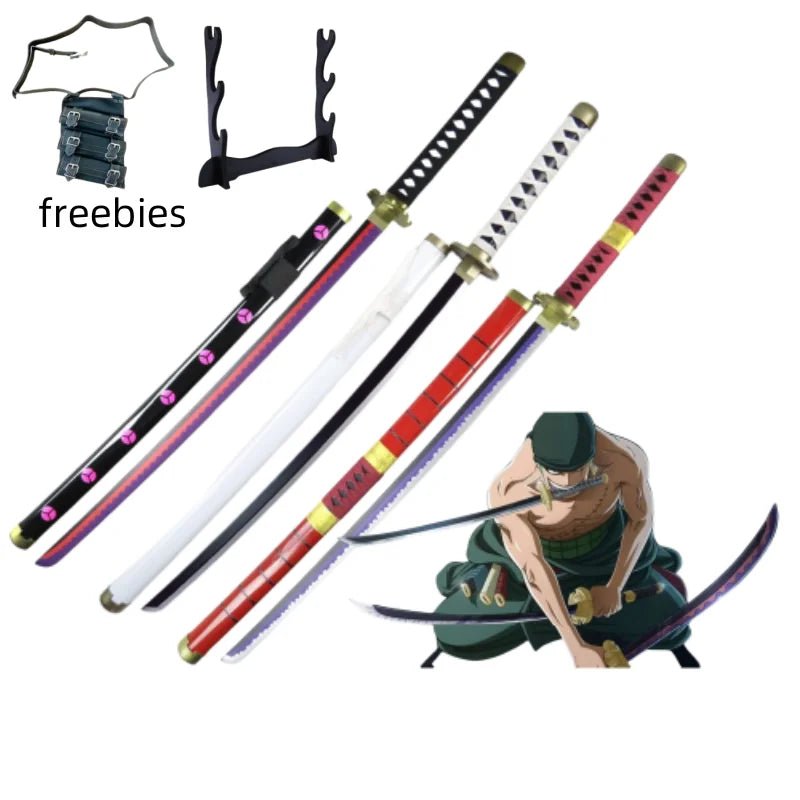 40inch Roronoa Zoro Katana word Anime One Piece Cosplay Real Size Japanese Katana - Maxwell shop