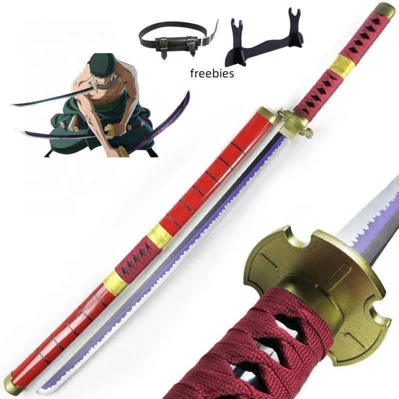 40inch Roronoa Zoro Katana word Anime One Piece Cosplay Real Size Japanese Katana - Maxwell shop