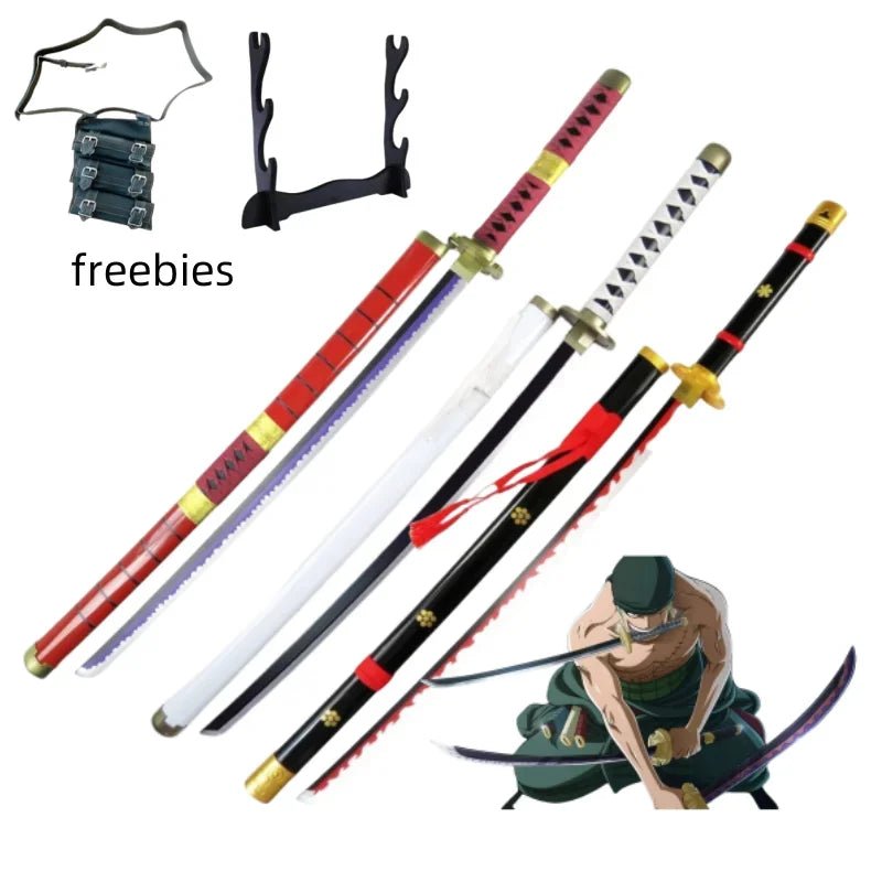40inch Roronoa Zoro Katana word Anime One Piece Cosplay Real Size Japanese Katana - Maxwell shop