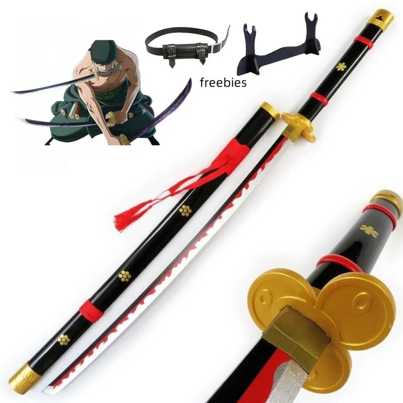 40inch Roronoa Zoro Katana word Anime One Piece Cosplay Real Size Japanese Katana - Maxwell shop