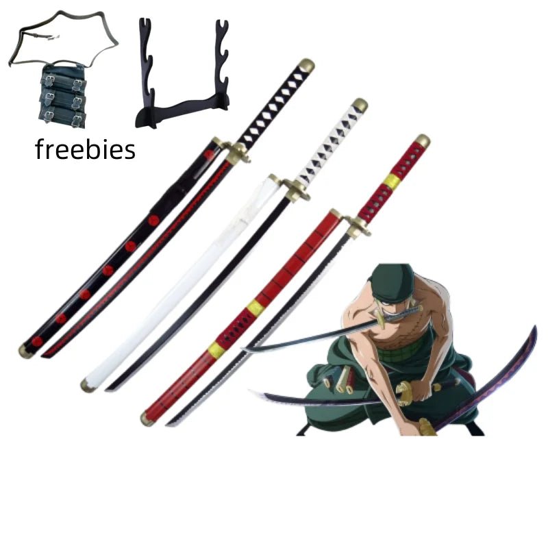 40inch Roronoa Zoro Katana word Anime One Piece Cosplay Real Size Japanese Katana - Maxwell shop