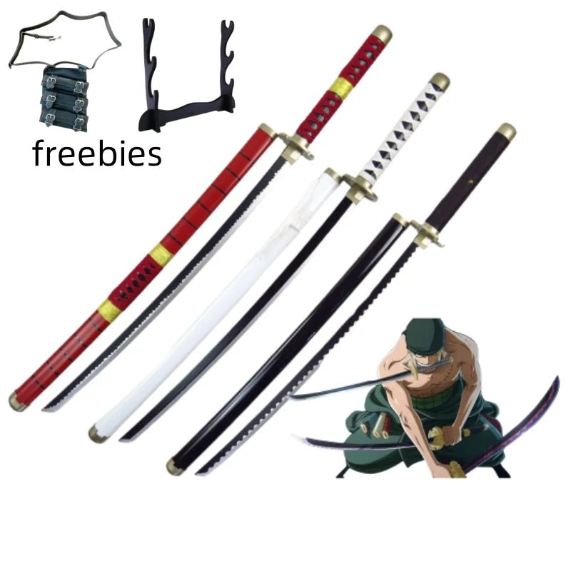 40inch Roronoa Zoro Katana word Anime One Piece Cosplay Real Size Japanese Katana - Maxwell shop