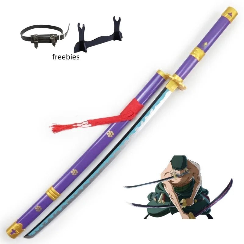 40inch Roronoa Zoro Katana word Anime One Piece Cosplay Real Size Japanese Katana - Maxwell shop