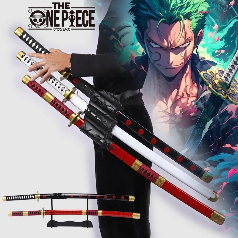 40inch Roronoa Zoro Katana word Anime One Piece Cosplay Real Size Japanese Katana - Maxwell shop