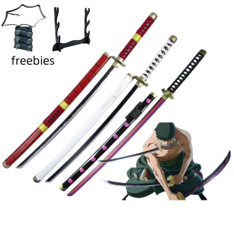 40inch Roronoa Zoro Katana word Anime One Piece Cosplay Real Size Japanese Katana - Maxwell shop