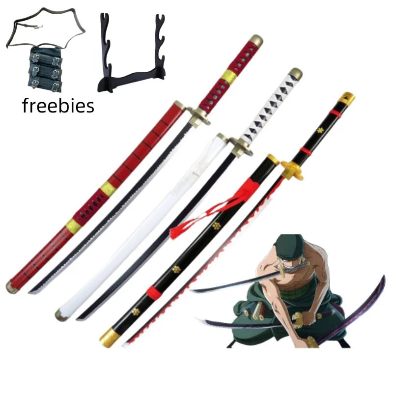 40inch Roronoa Zoro Katana word Anime One Piece Cosplay Real Size Japanese Katana - Maxwell shop