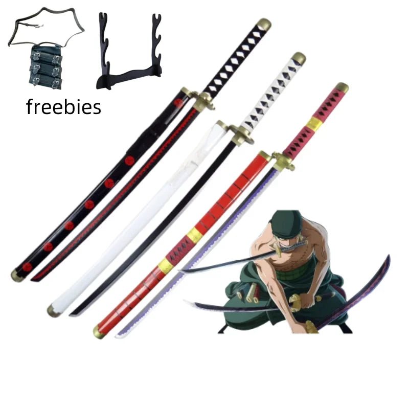 40inch Roronoa Zoro Katana word Anime One Piece Cosplay Real Size Japanese Katana - Maxwell shop