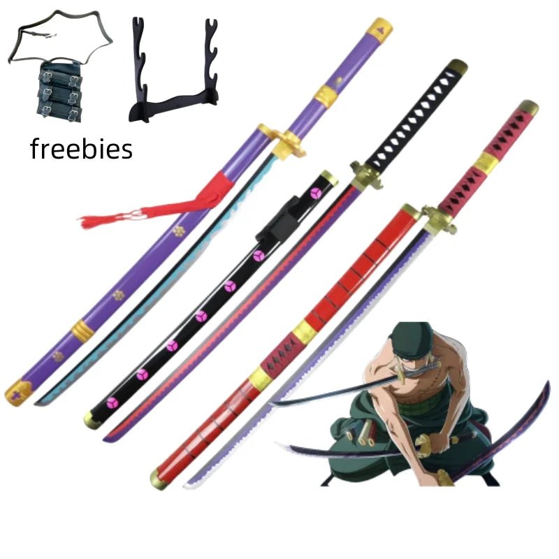 40inch Roronoa Zoro Katana word Anime One Piece Cosplay Real Size Japanese Katana - Maxwell shop