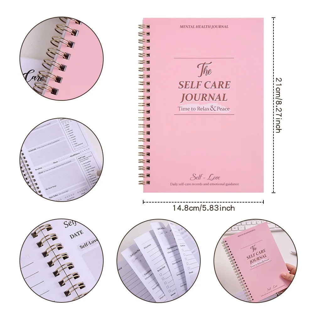 50 sheets A5 Daily Self Care Journal Undated Guide Daily Planner - Maxwell shop