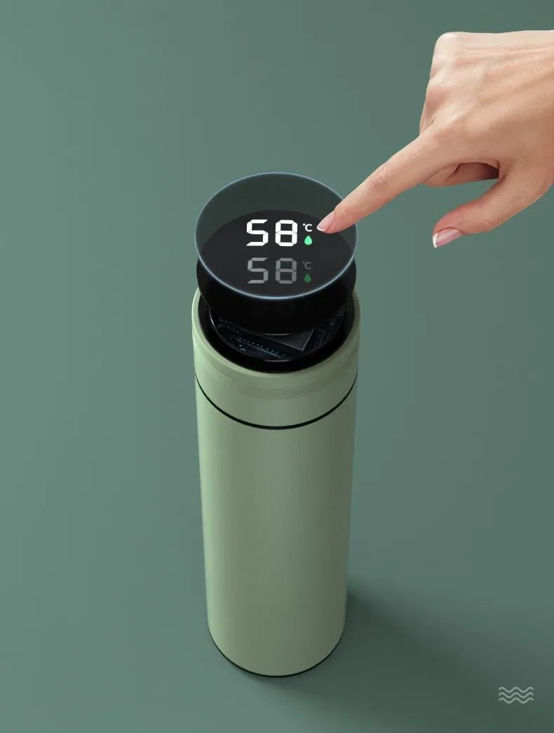 500ML Temperature Display Thermos Cup Stainless Steel Divided Thermos Bottle - Maxwell shop