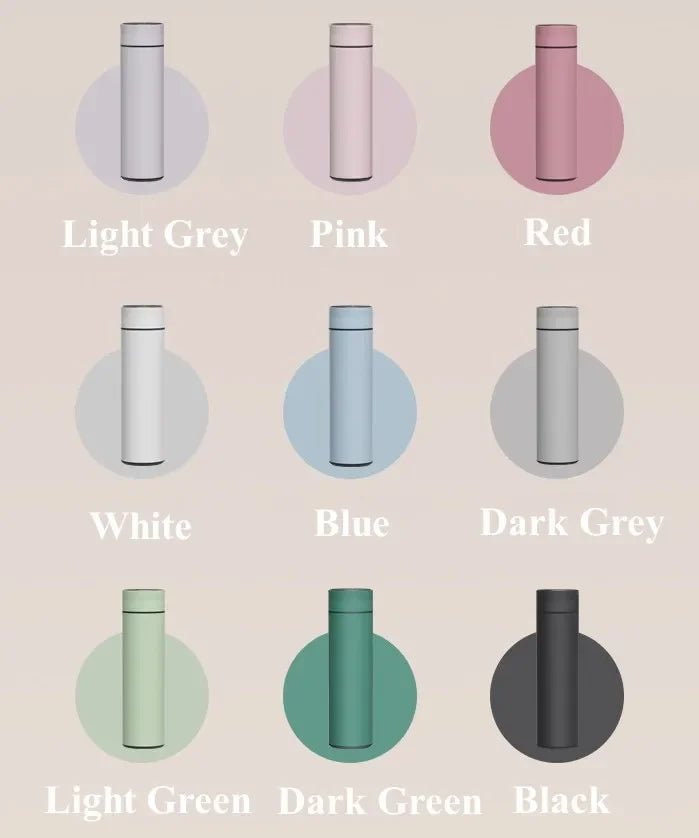 500ML Temperature Display Thermos Cup Stainless Steel Divided Thermos Bottle - Maxwell shop