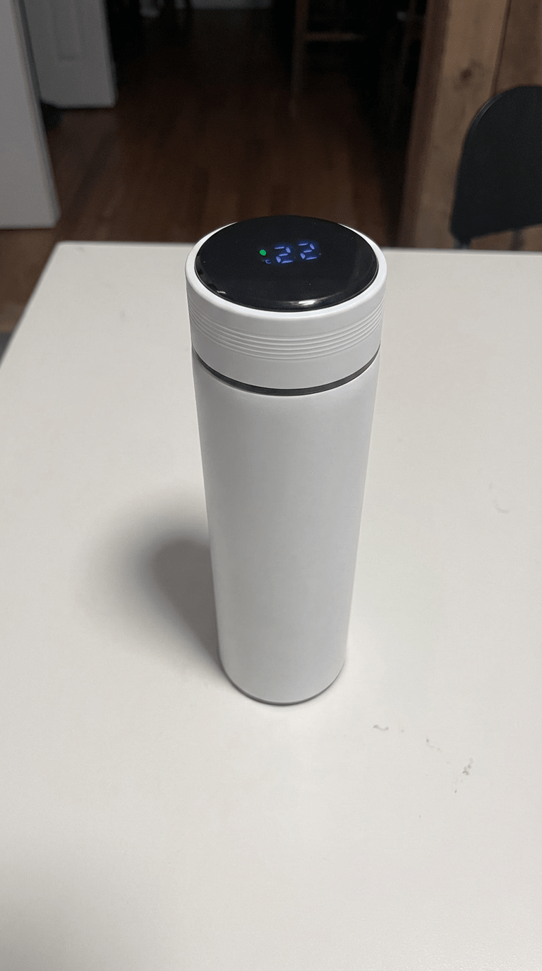 500ML Temperature Display Thermos Cup Stainless Steel Divided Thermos Bottle - Maxwell shop