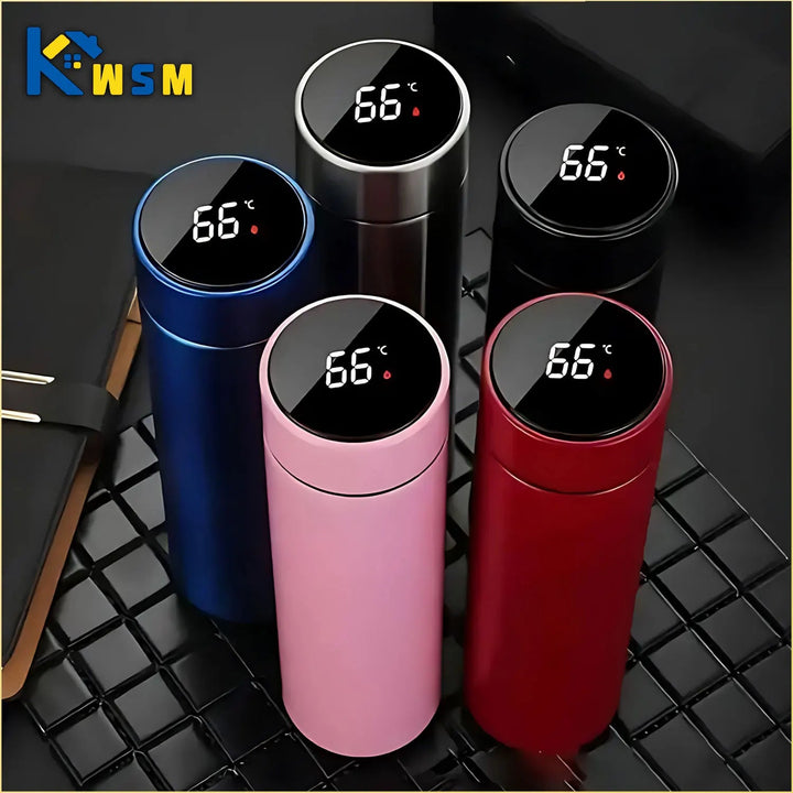 500ML Temperature Display Thermos Cup Stainless Steel Divided Thermos Bottle - Maxwell shop