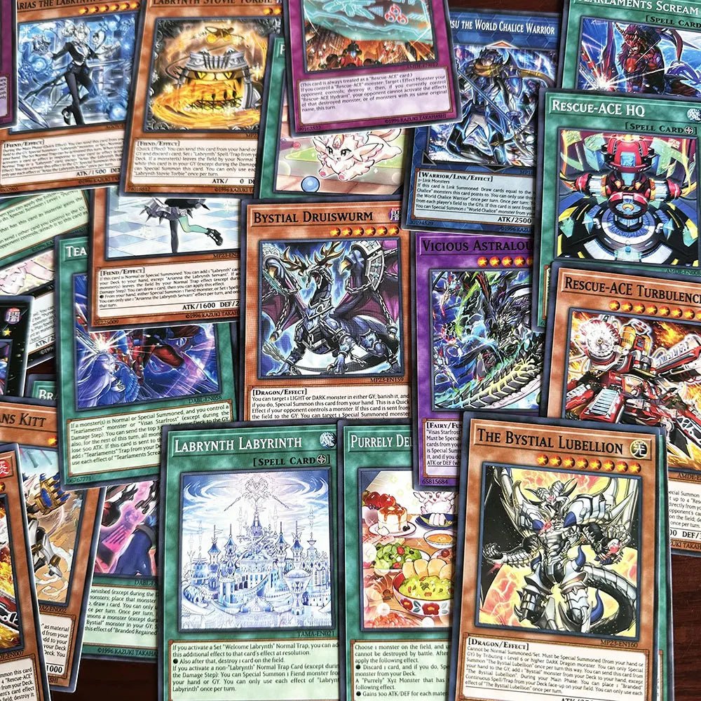 54Pcs YU GI OH Cards Competive Structure Blue eyes Tyler Kurikara Branded yugioh cards - Maxwell shop