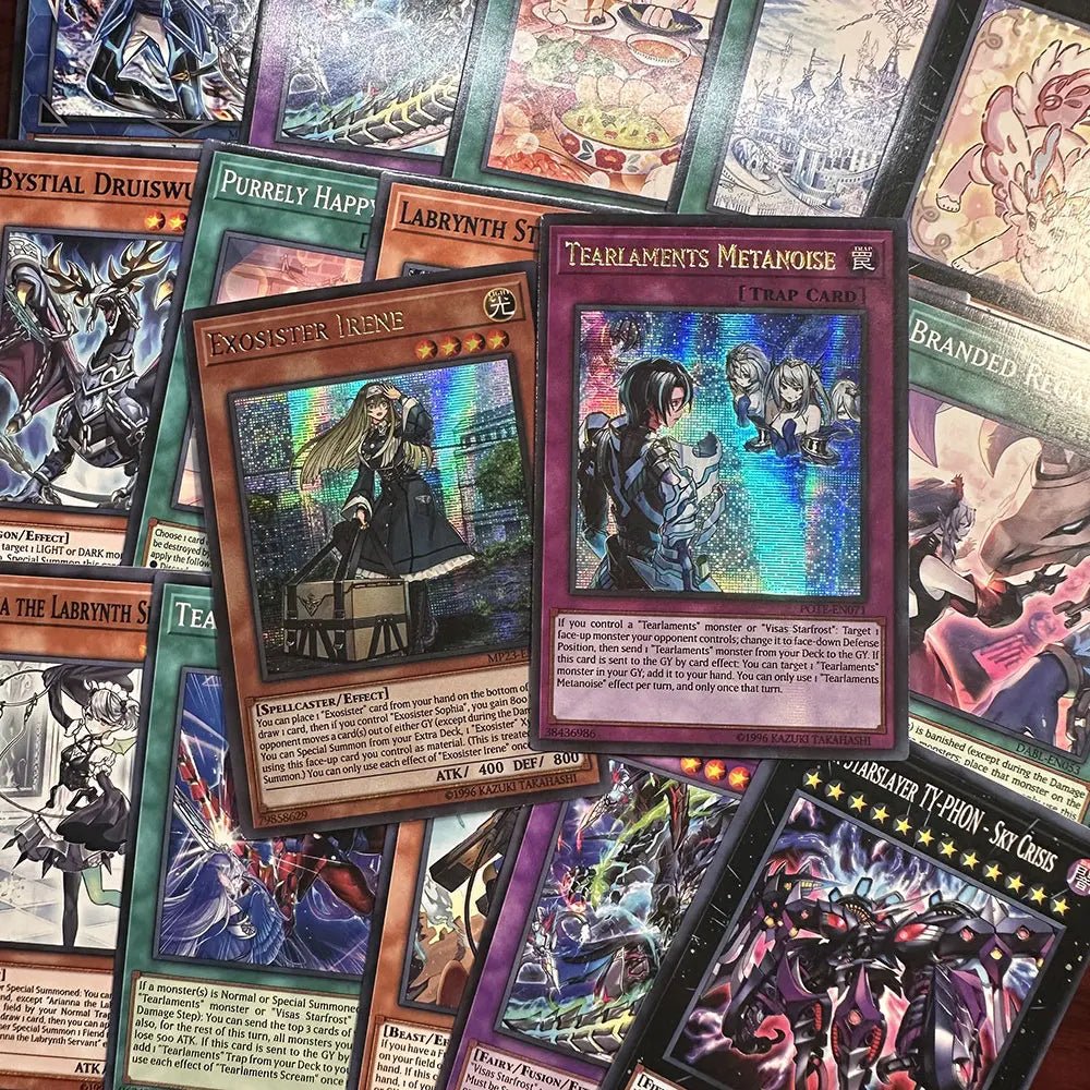 54Pcs YU GI OH Cards Competive Structure Blue eyes Tyler Kurikara Branded yugioh cards - Maxwell shop