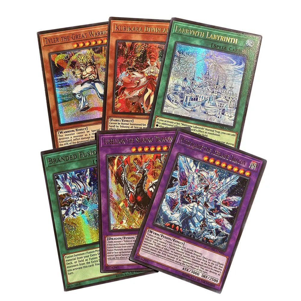 54Pcs YU GI OH Cards Competive Structure Blue eyes Tyler Kurikara Branded yugioh cards - Maxwell shop