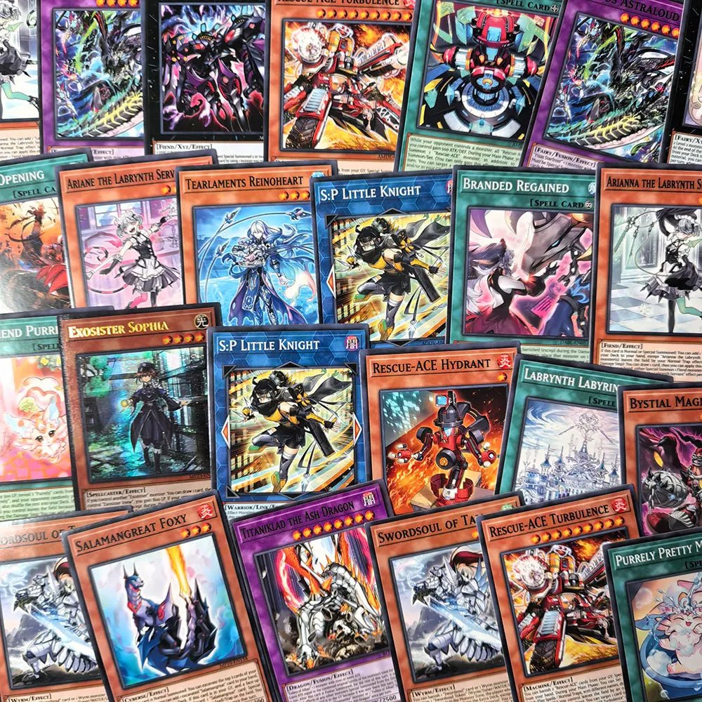 54Pcs YU GI OH Cards Competive Structure Blue eyes Tyler Kurikara Branded yugioh cards - Maxwell shop