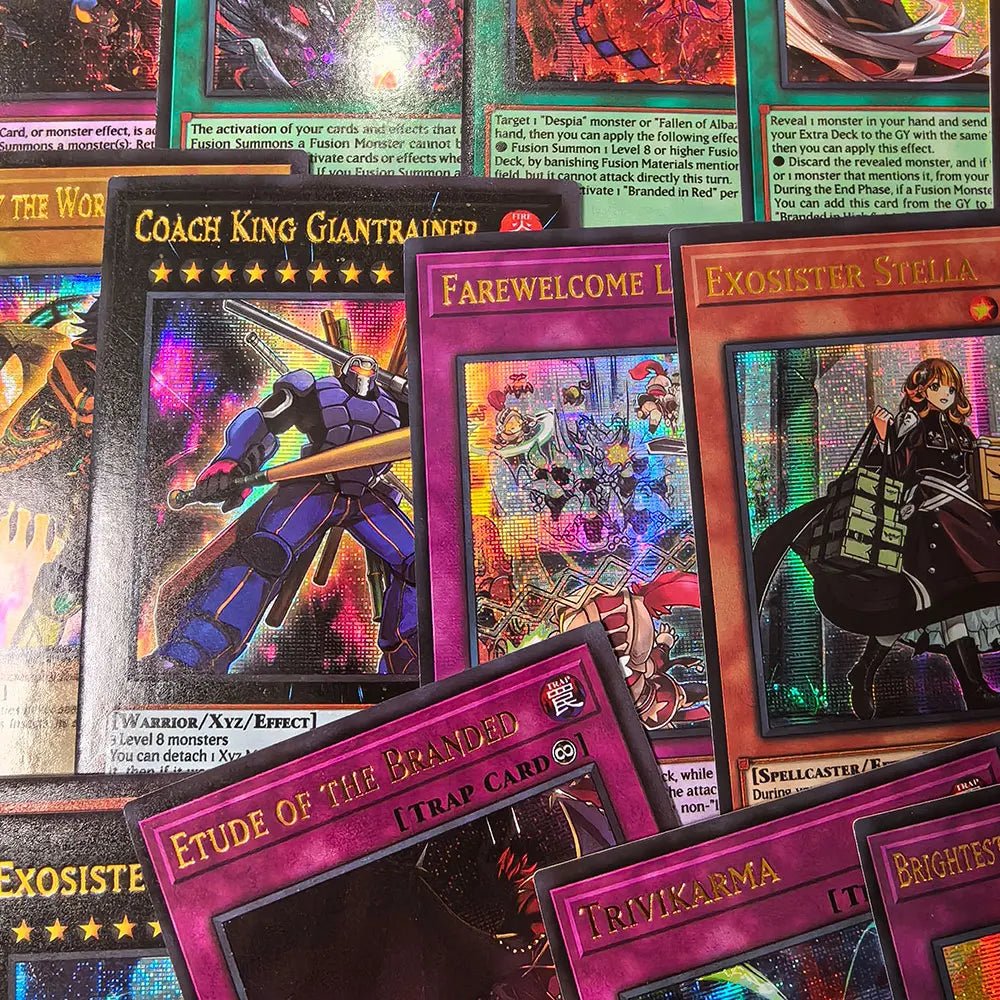 72Pcs YU GI OH Cards with Golden Letter Proxy Shiny Competive Structure Tyler Kurikara - Maxwell shop