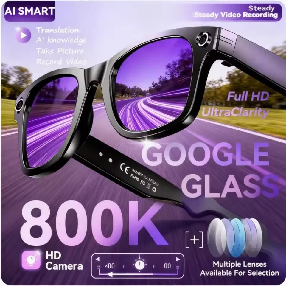 800W Camera AI Glasses Men Color-Changing Smart Translation Glasses smart Sunglasses - Maxwell shop