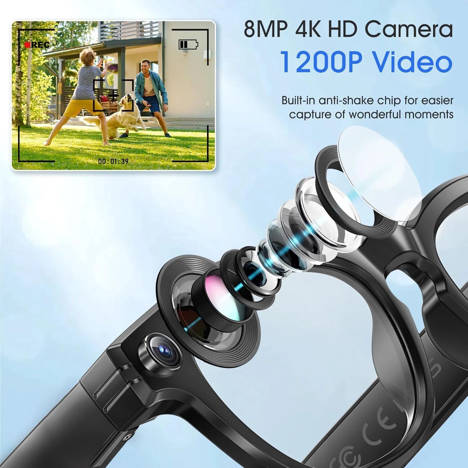800W Camera AI Glasses Men Color-Changing Smart Translation Glasses smart Sunglasses - Maxwell shop