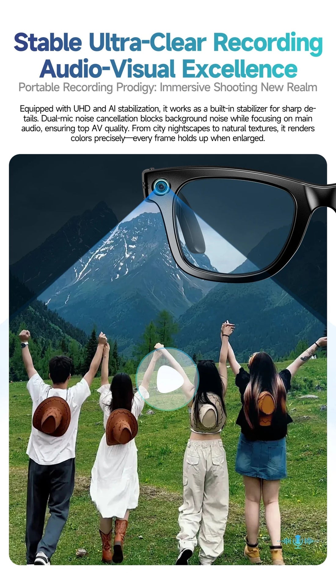 800W Camera AI Glasses Men Color-Changing Smart Translation Glasses smart Sunglasses - Maxwell shop