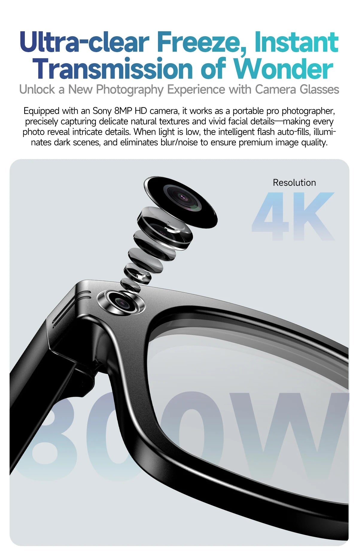 800W Camera AI Glasses Men Color-Changing Smart Translation Glasses smart Sunglasses - Maxwell shop