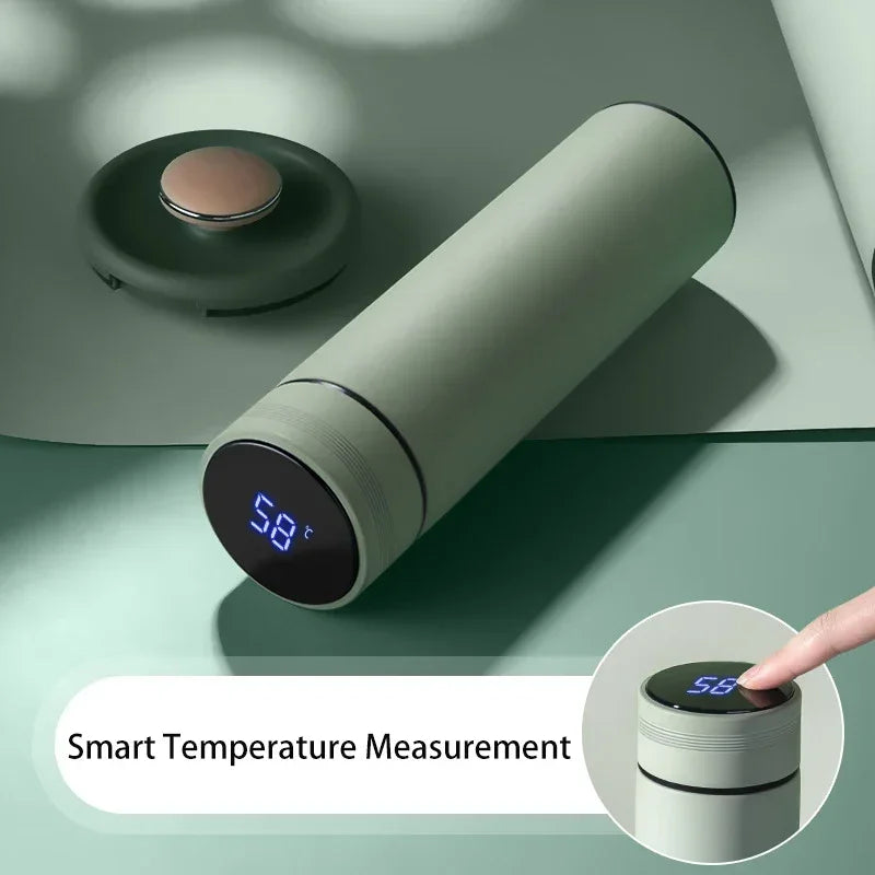 500ML Temperature Display Thermos Cup Stainless Steel Divided Thermos Bottle - Maxwell shop